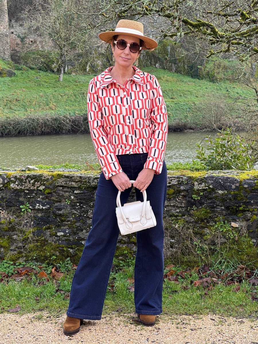 Veste SEVENTIES n°184 orange Hippocampe – Image 5