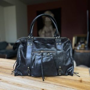 Grand sac MIA noir usé