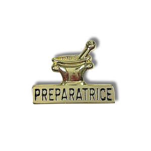 Pin’s mortier préparateur p107