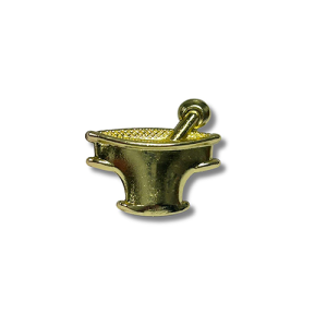 Pin’s mortier plaqué or