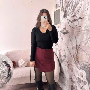 TOP À PAILLETTES NOIR