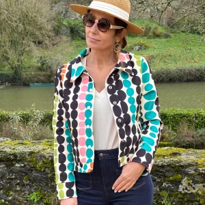 Veste SEVENTIES n°185 multicolore Hippocampe