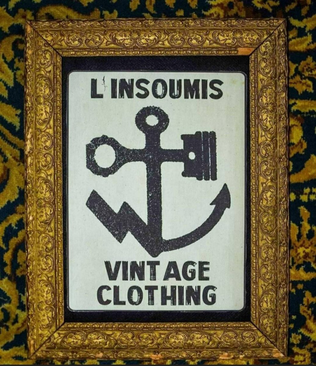 Backpatch "L'Insoumis Vintage Clothing" signé par PUNK AND COTON (2ND nom)
