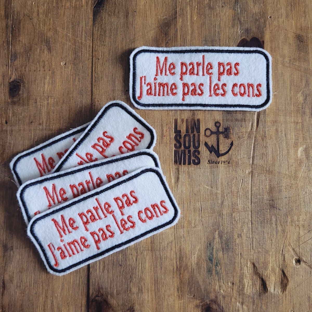 Me parle pas J'aime pas les cons (2nd Version Rouge & Blanc) – Image 3
