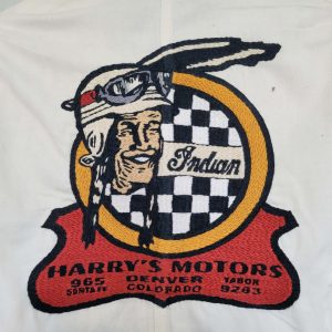 Coverall 40's LEE UNION-ALLS HBT hand embroidered chainstitch method combinaison  brodée à la main INDIAN