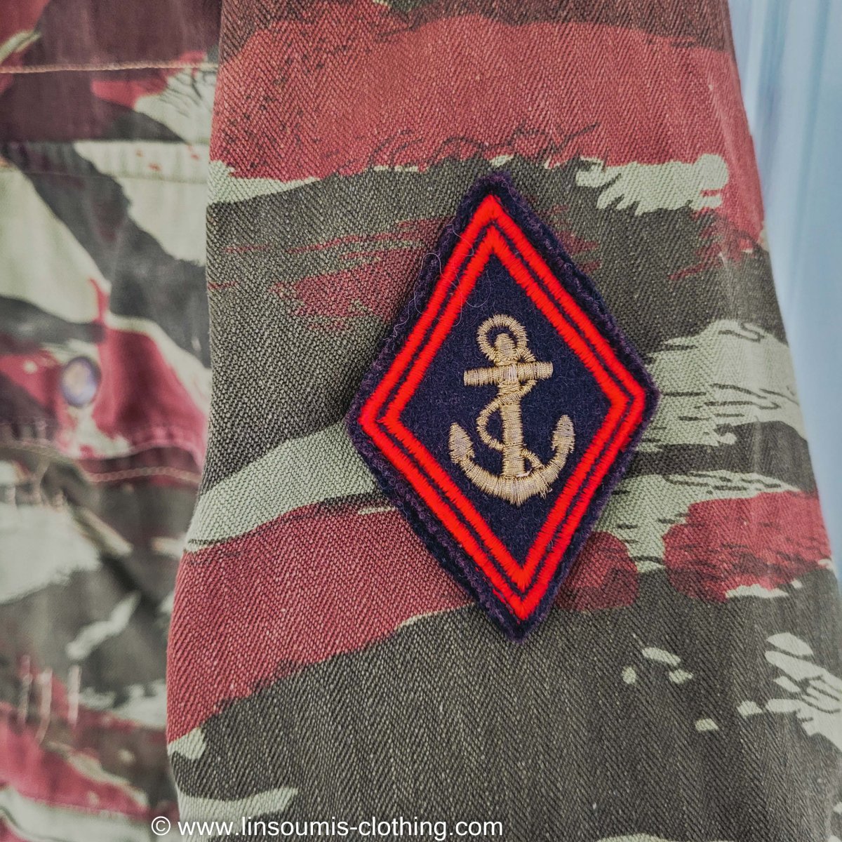 Rare french lizard camo paratrooper 1947 to 1956 jacket / Rare veste para 47/56 français Indochine – Image 4