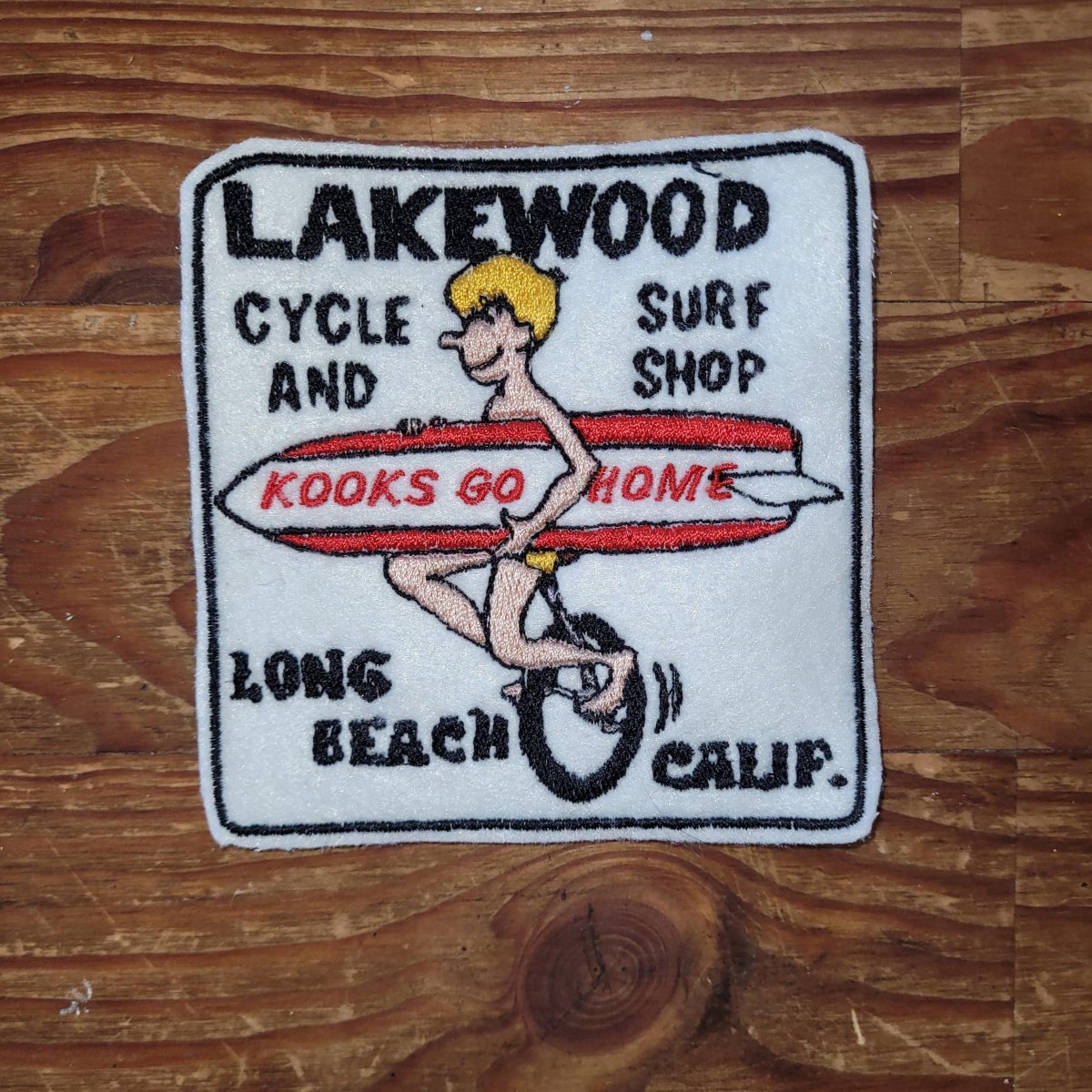 Patch Brodé"LAKEWOOD SURF beach"