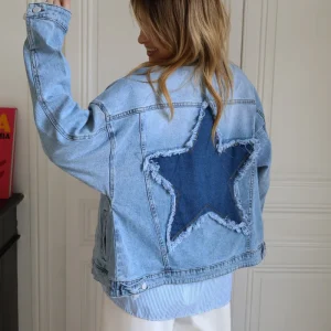 veste en jeans étoile