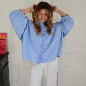 chemise "Victorine" à rayures