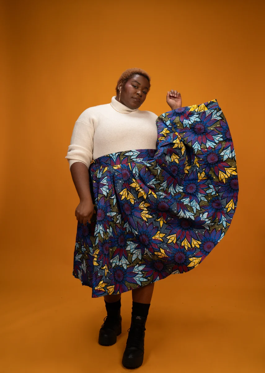 Jupe Loréna - Longueur MIDI – Image 3