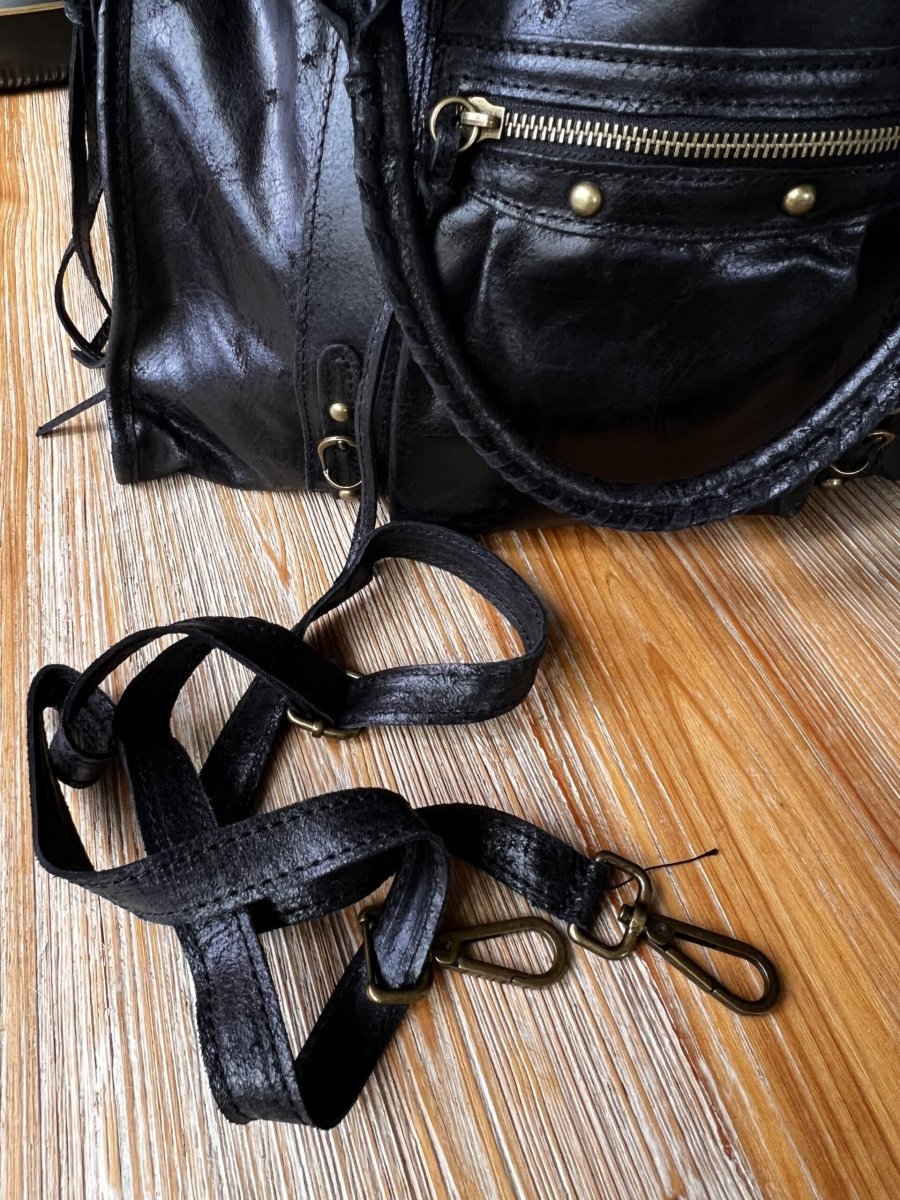 Grand sac MIA noir usé – Image 6