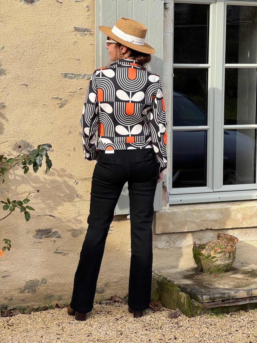 Veste SEVENTIES n°182 orange Hippocampe – Image 7