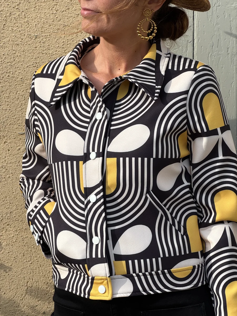 Veste SEVENTIES n°182 moutarde Hippocampe – Image 7