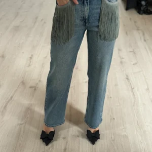 Jeans à franges