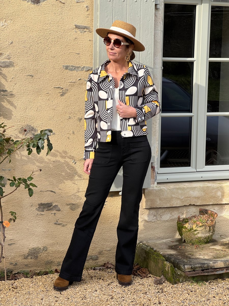 Veste SEVENTIES n°182 moutarde Hippocampe – Image 6