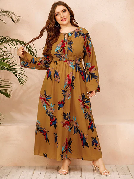 Robe maxi fleurie grande taille – Image 6