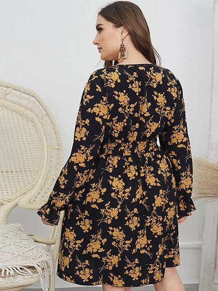 Robe fleurie bohème grande taille – Image 5