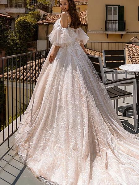 Robe de mariée fleurie haute couture – Image 3