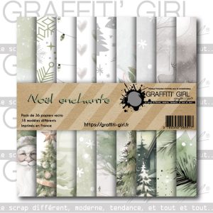 Bloc Papiers 15×15 Noël Enchanté