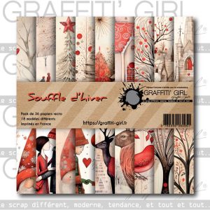 Bloc Papiers 15×15 Souffle d&rsquo;hiver