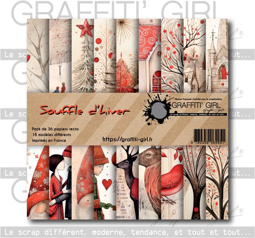 Bloc Papiers 15×15 Souffle d’hiver – Image 2