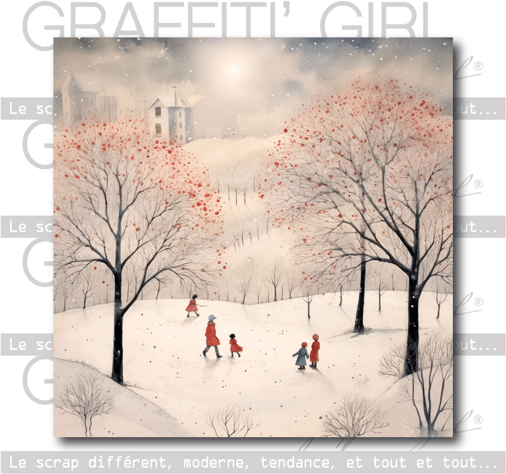 Bloc Papiers 15×15 Souffle d’hiver – Image 4
