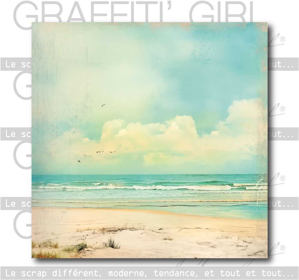 Bloc Papiers 15×15 Mer & sable – Image 3