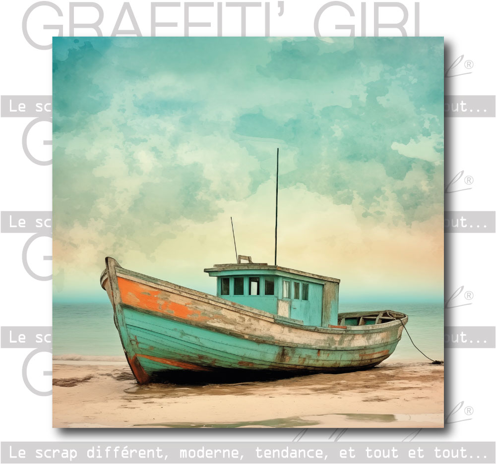 Bloc Papiers 15×15 Mer & sable – Image 4