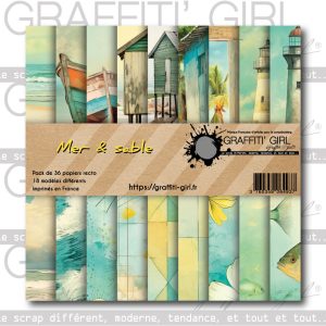 Bloc Papiers 15×15 Mer & sable