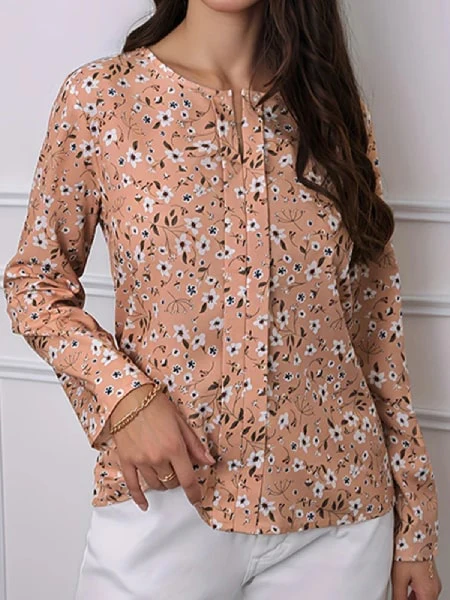 Blouse chemisier fleurie – Image 2