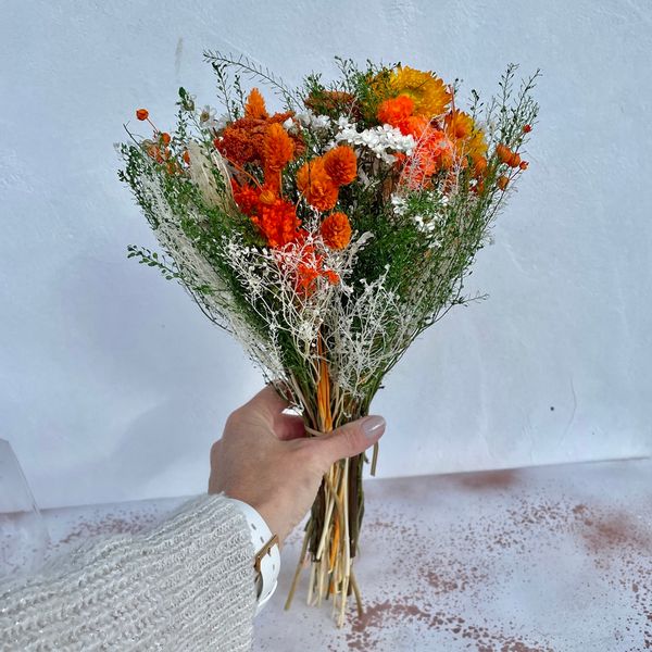 BOUQUET DE FLEURS Séchées BOHEME Orange – Image 4