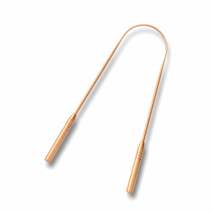 Gratte-langue ergonomique en cuivre