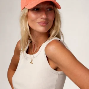 CASQUETTE CÔTELÉ PEACH