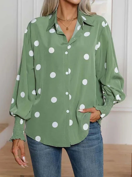 Chemise à pois blanc – Image 2