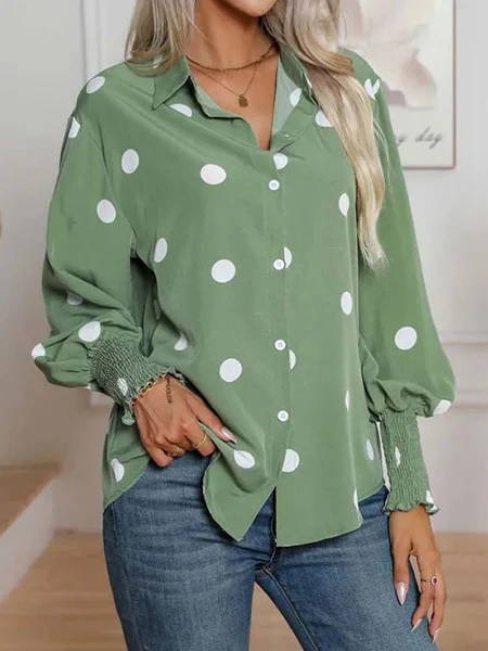 Chemise à pois blanc – Image 4