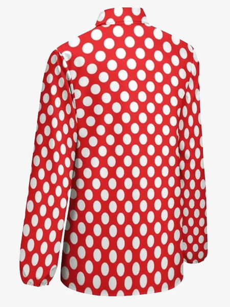 Chemise rouge à pois blanc – Image 5