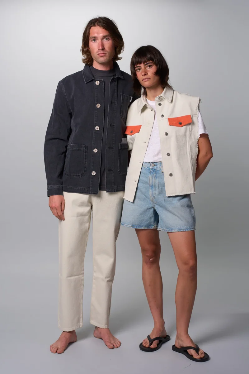 VESTE WORKER DENIM ANTHRACITE – Image 5