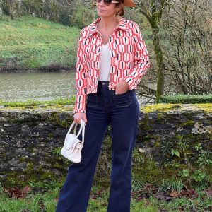 Veste SEVENTIES n°184 orange Hippocampe