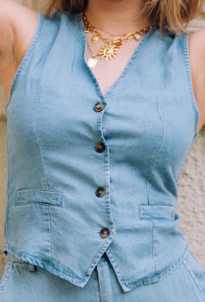 Gilet sans manche stone VIC La Petite Étoile – Image 3