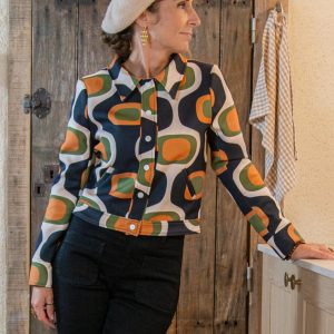 Veste SEVENTIES n°172 noir Hippocampe