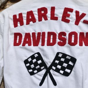 Coverall 50's hand embroidered chainstitch method combinaison  brodée à la main Harley