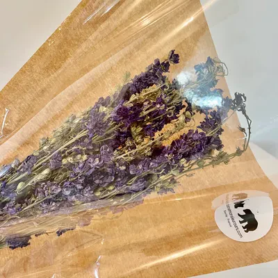 FLEURS SÉCHÉES, DELPHINIUM séché, DIY, Loisirs créatifs, à la Botte 2 couleurs – Image 6