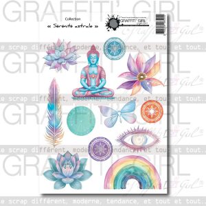 Die-cut Sérénité astrale