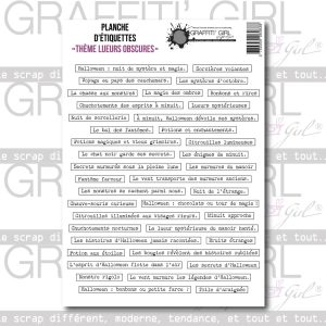 Die-cut Thème Lueurs Obscures