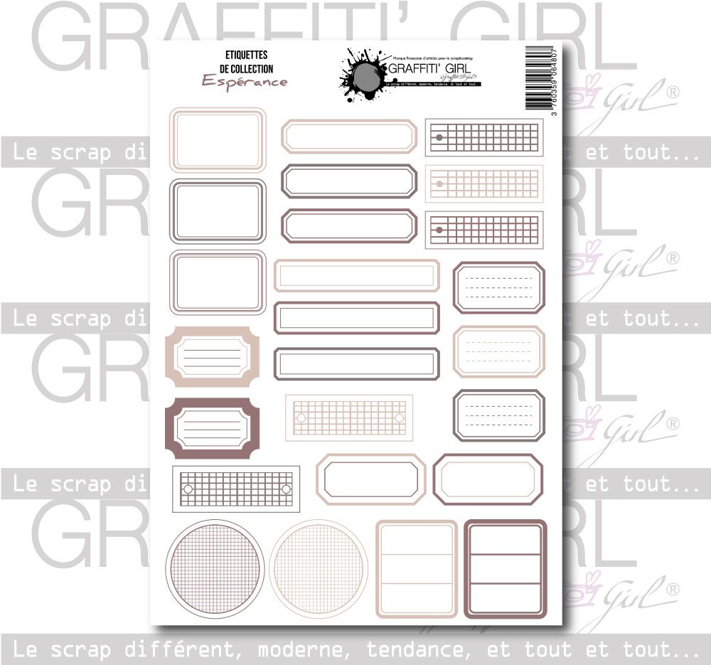 Die-cut étiquettes Espérance – Image 2