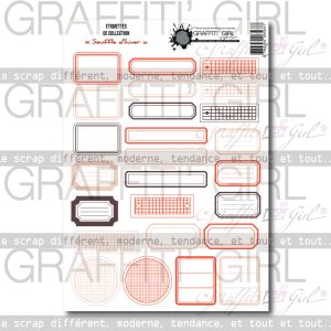 Die-cut étiquettes Souffle d&rsquo;hiver