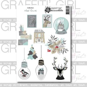 Die-cut Noël givré