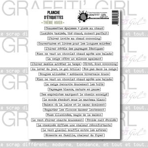 Die-cut Thème Hiver