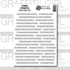 Die-cut thème Road Trip