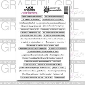 Die-cut thème grossesse